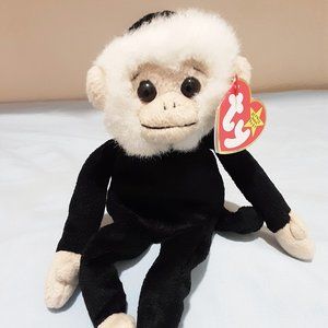 Ty Beanie Baby Mooch the Monkey 98/99 with errors.